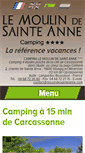 Mobile Screenshot of moulindesainteanne.com
