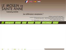 Tablet Screenshot of moulindesainteanne.com